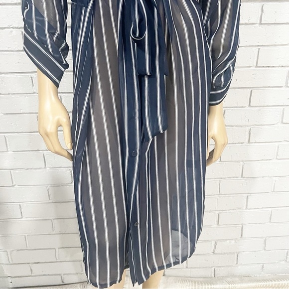 J.O.A Women’s Stripe Shirtdress - Picture 3 of 9